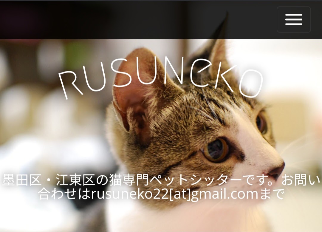 猫専門のペットシッター「るす猫」