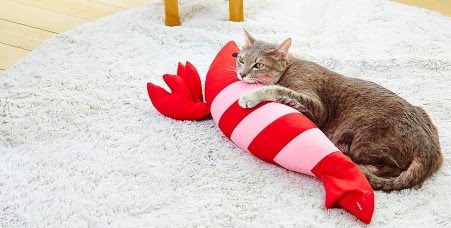 ペティオ　猫用おもちゃ けりぐるみ エビ