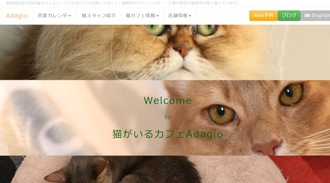 猫がいるカフェ Adagio