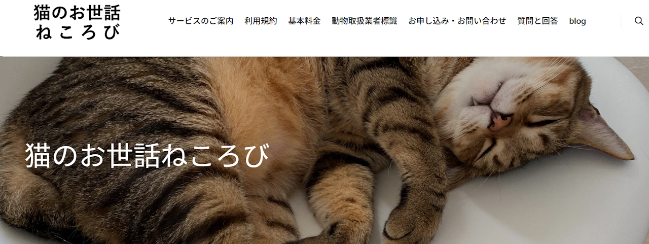 猫のお世話 ねころび